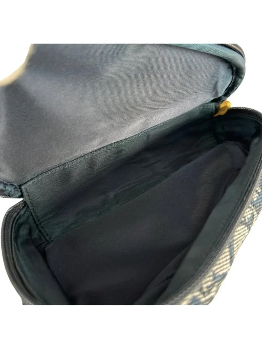 Dior Trotter Saddle Pouch Canvas Navy